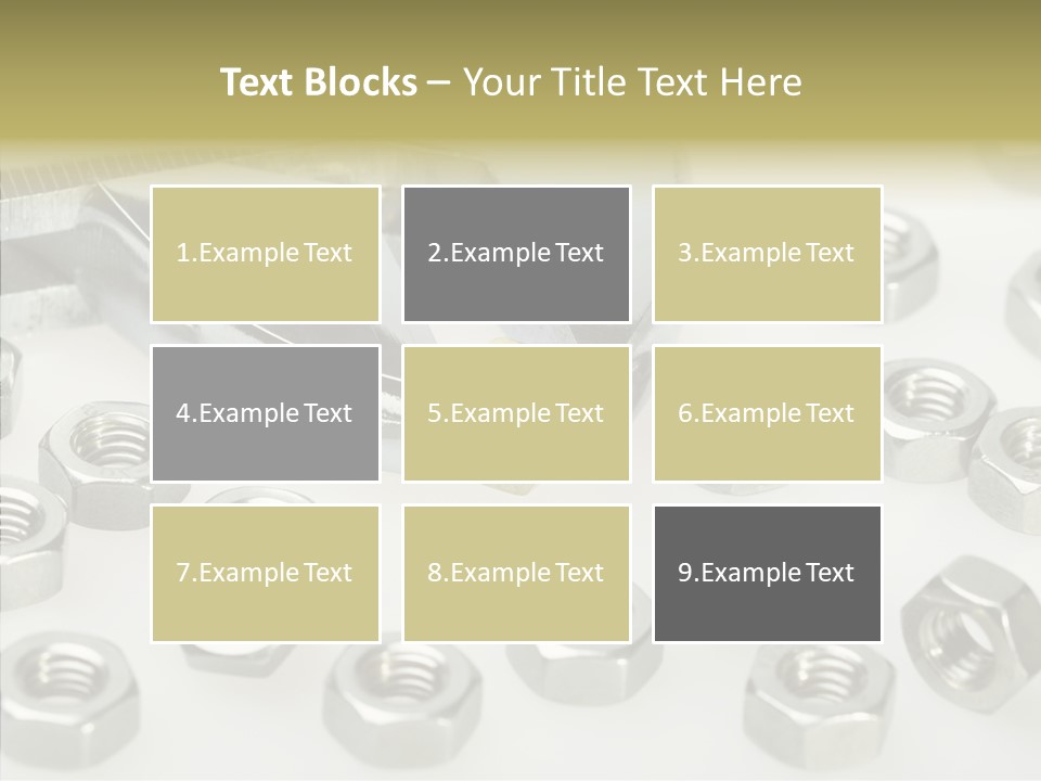 Nobody Equipment Metallic PowerPoint Template