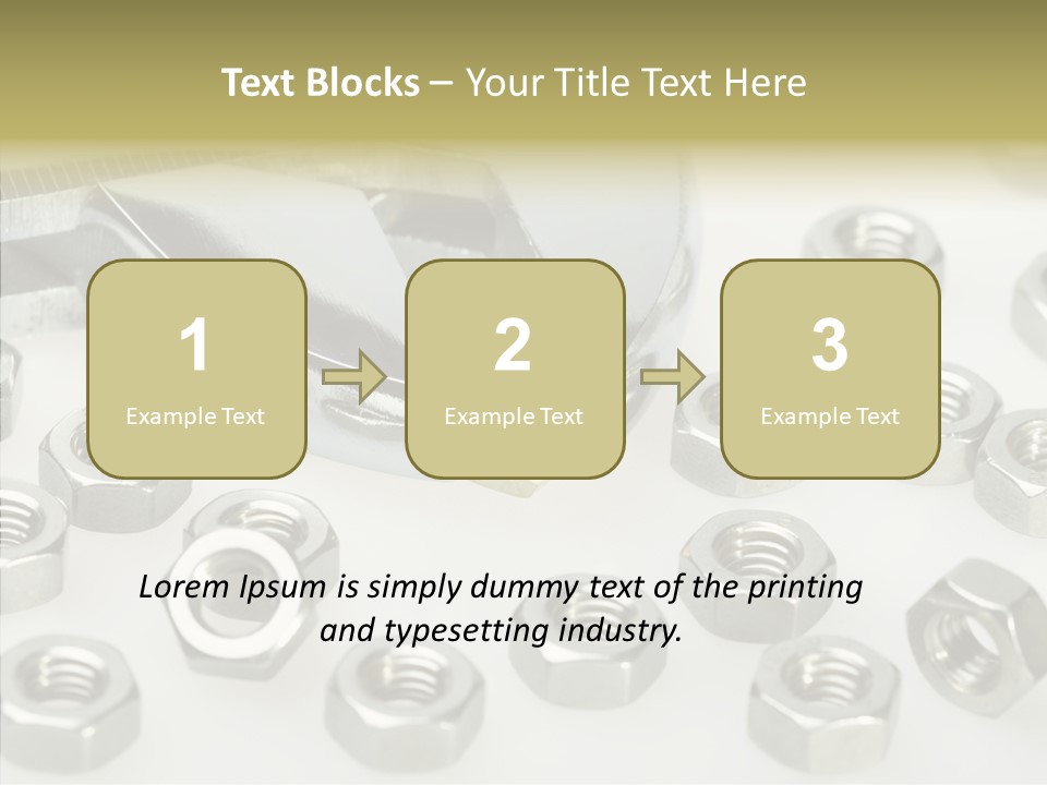 Nobody Equipment Metallic PowerPoint Template