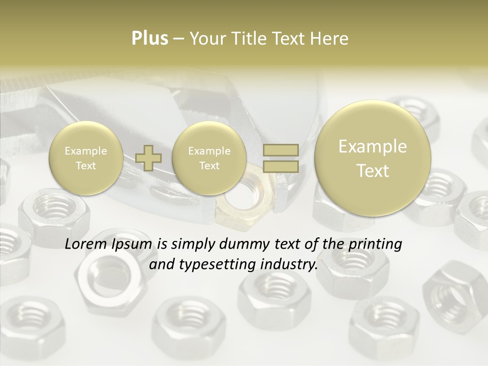 Nobody Equipment Metallic PowerPoint Template