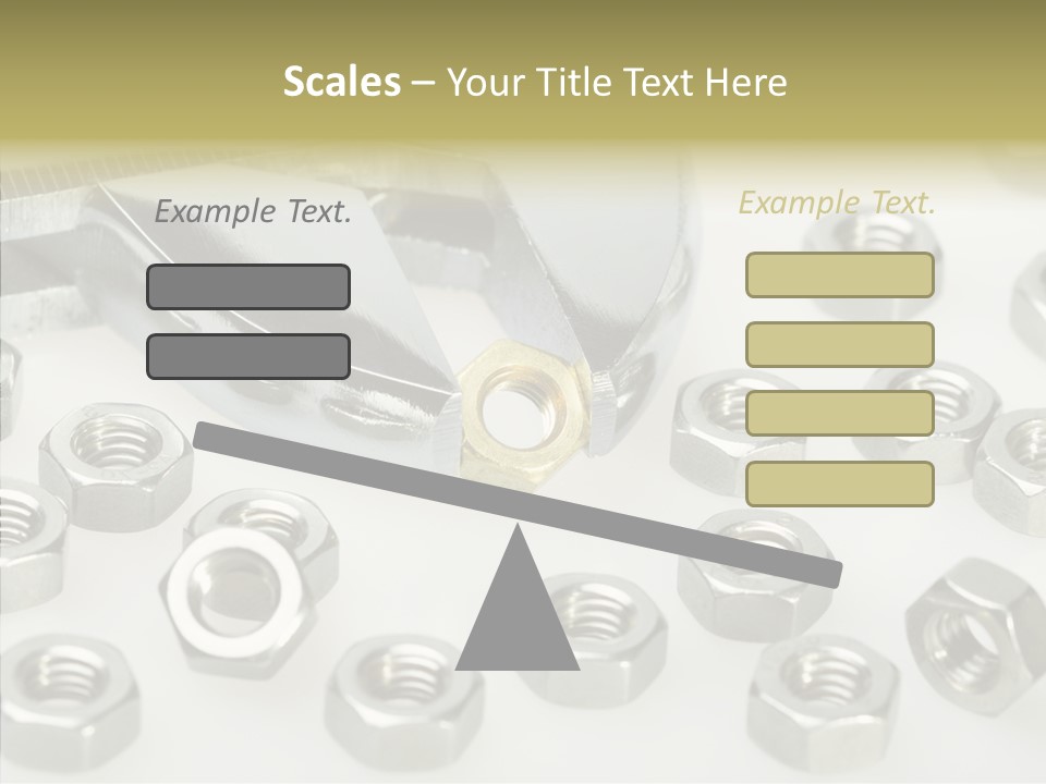 Nobody Equipment Metallic PowerPoint Template