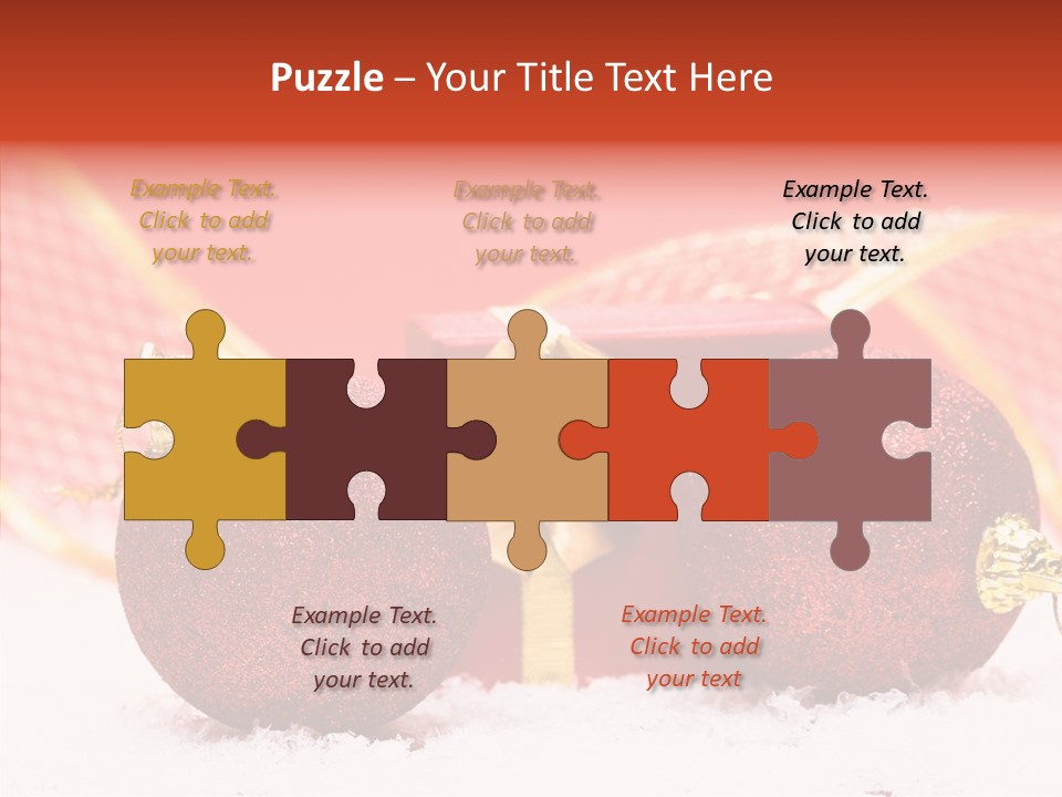 Golden Seasonal Celebrating PowerPoint Template