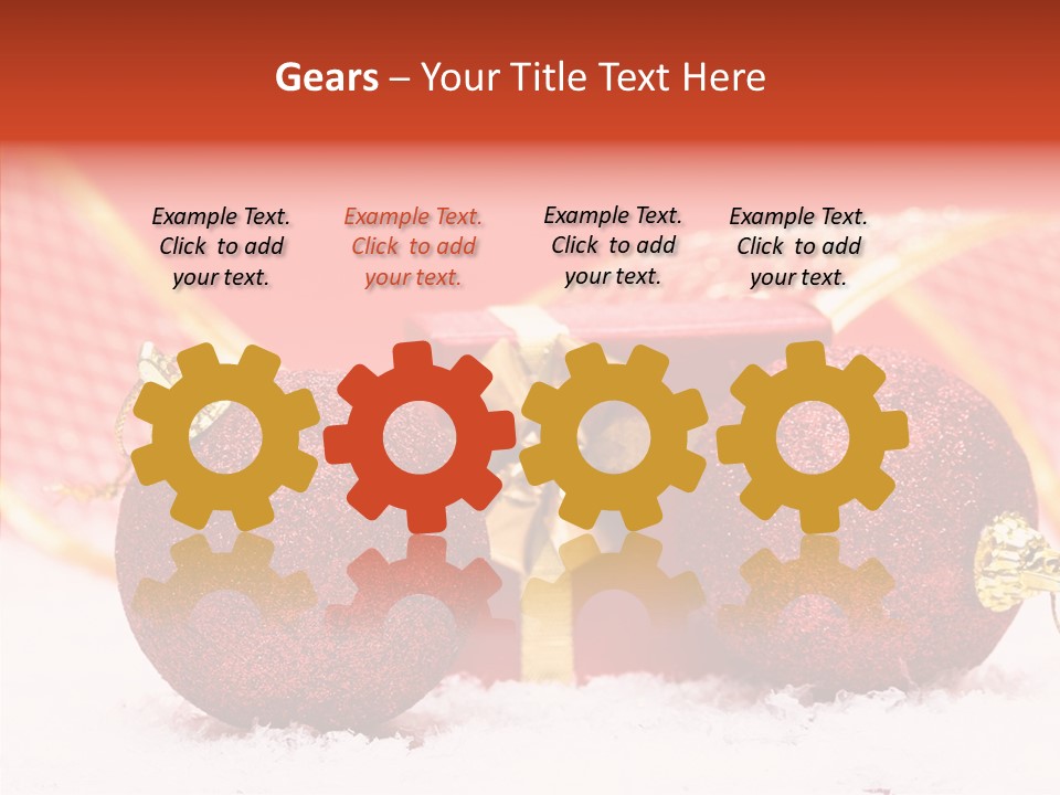 Golden Seasonal Celebrating PowerPoint Template