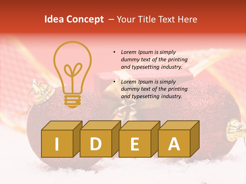 Golden Seasonal Celebrating PowerPoint Template