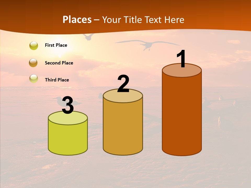 Beach Color Golden PowerPoint Template