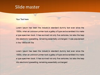 Beach Color Golden PowerPoint Template