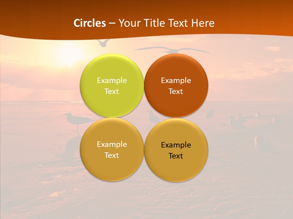 Beach Color Golden PowerPoint Template