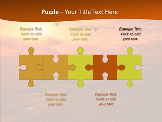 Beach Color Golden PowerPoint Template