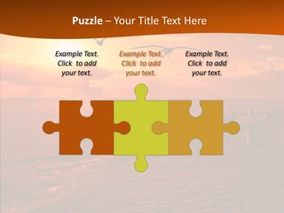 Beach Color Golden PowerPoint Template