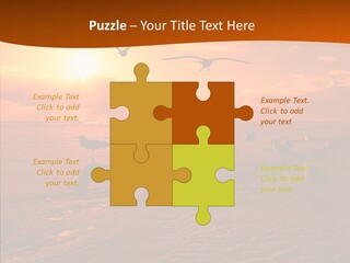 Beach Color Golden PowerPoint Template