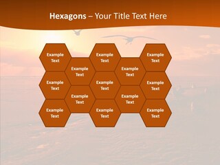 Beach Color Golden PowerPoint Template