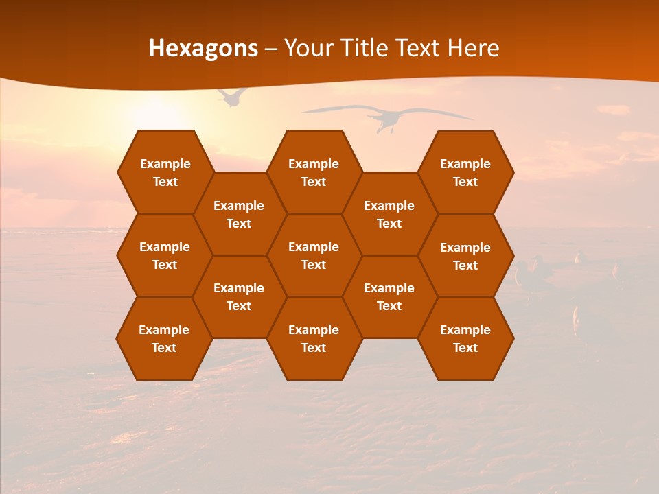 Beach Color Golden PowerPoint Template