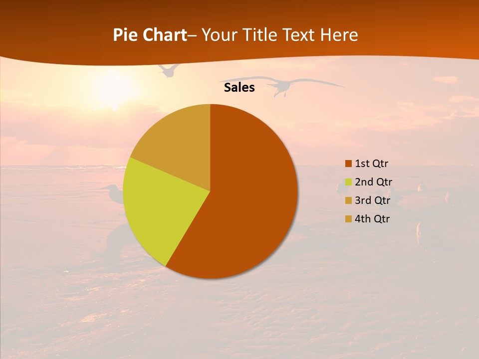 Beach Color Golden PowerPoint Template