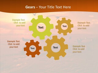Beach Color Golden PowerPoint Template