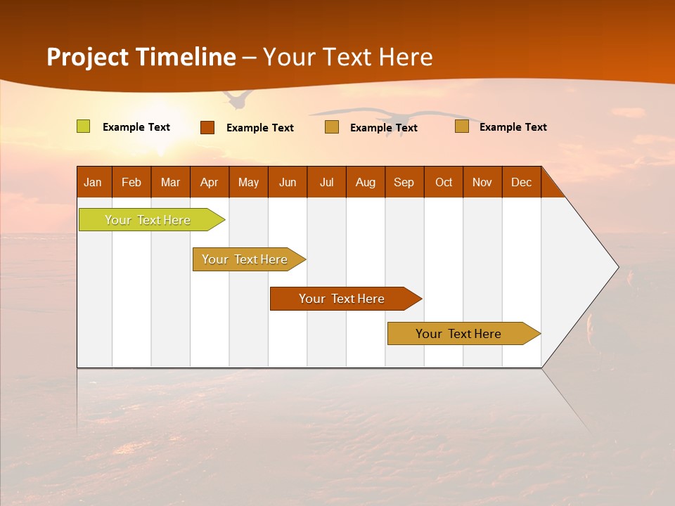 Beach Color Golden PowerPoint Template