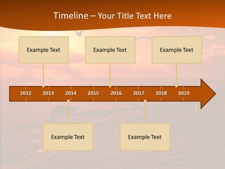 Beach Color Golden PowerPoint Template