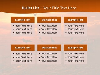 Beach Color Golden PowerPoint Template