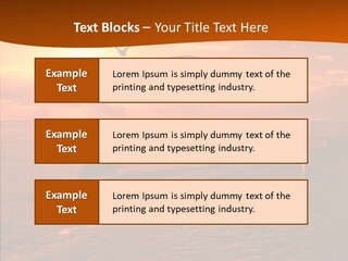 Beach Color Golden PowerPoint Template