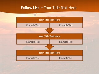 Beach Color Golden PowerPoint Template