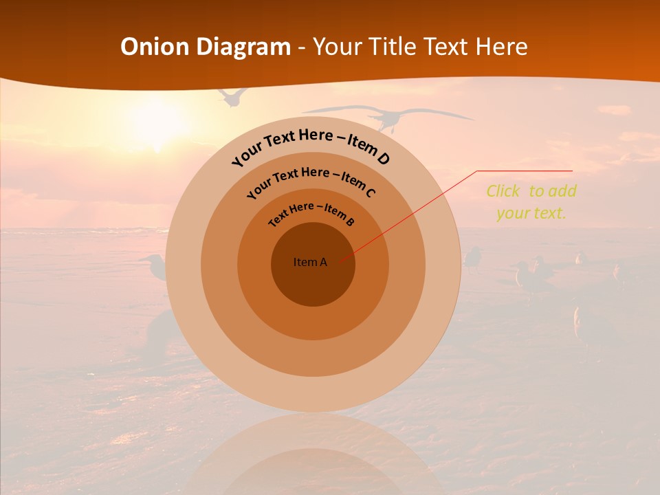 Beach Color Golden PowerPoint Template