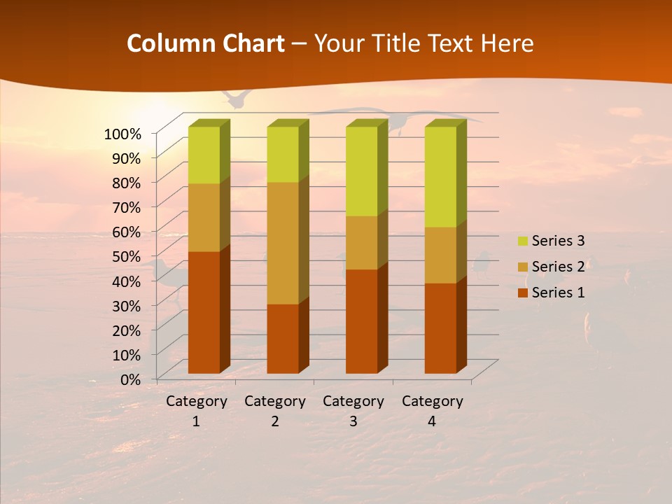 Beach Color Golden PowerPoint Template