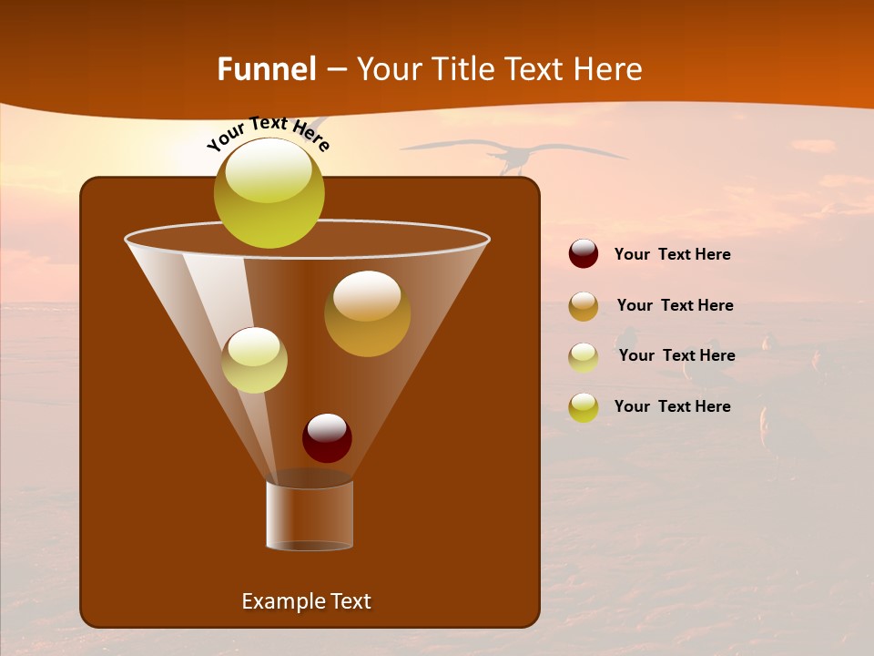 Beach Color Golden PowerPoint Template