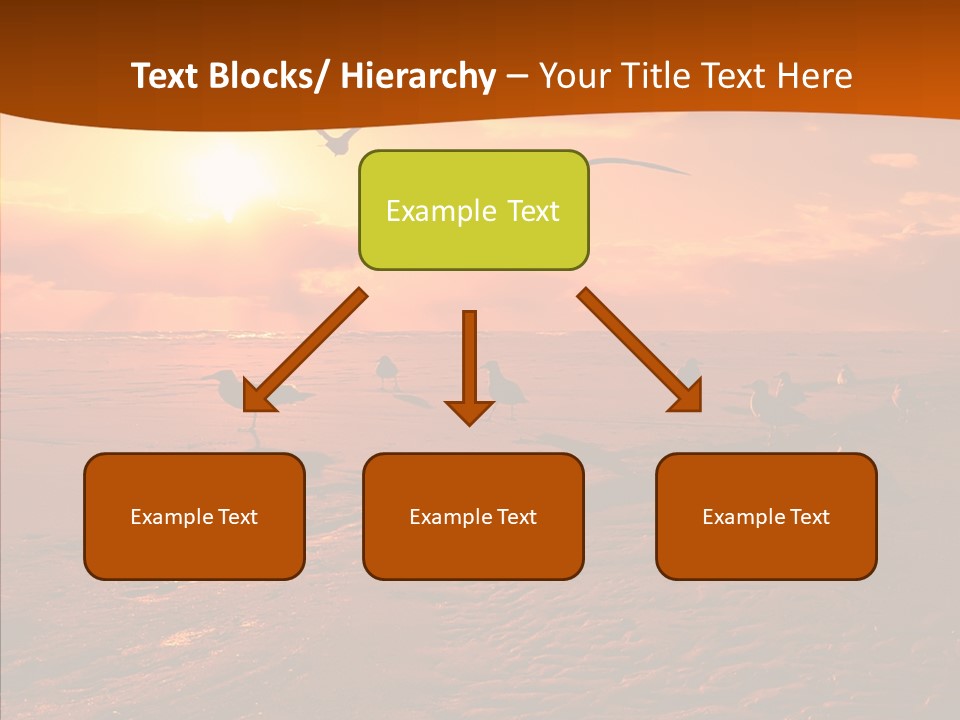 Beach Color Golden PowerPoint Template