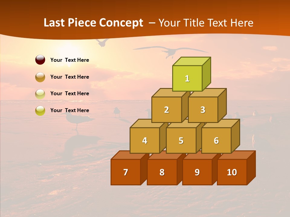 Beach Color Golden PowerPoint Template