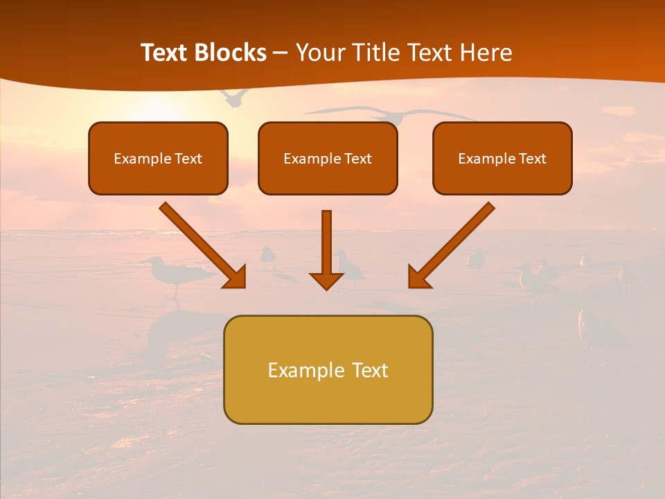 Beach Color Golden PowerPoint Template