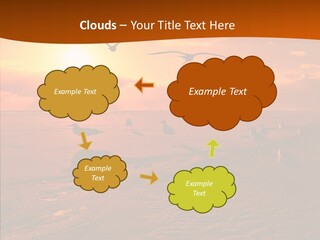 Beach Color Golden PowerPoint Template