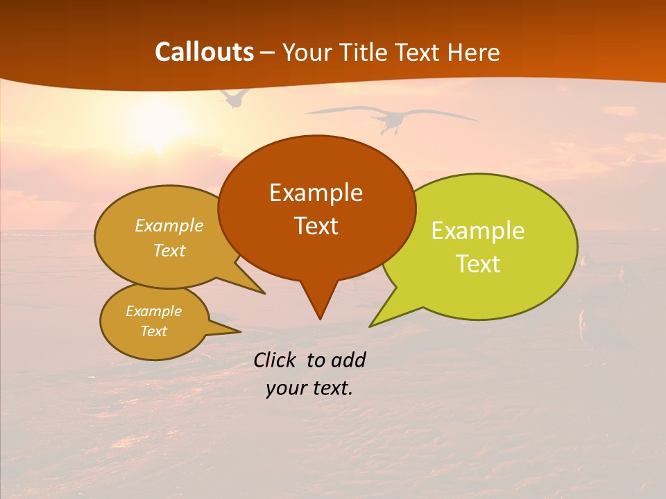 Beach Color Golden PowerPoint Template
