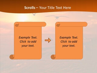 Beach Color Golden PowerPoint Template