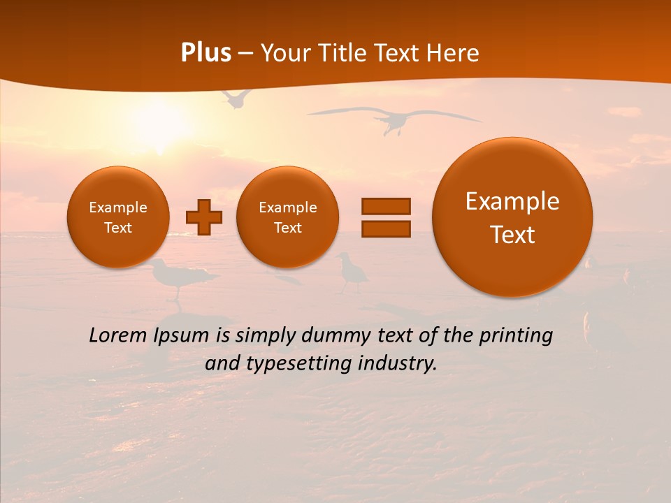 Beach Color Golden PowerPoint Template