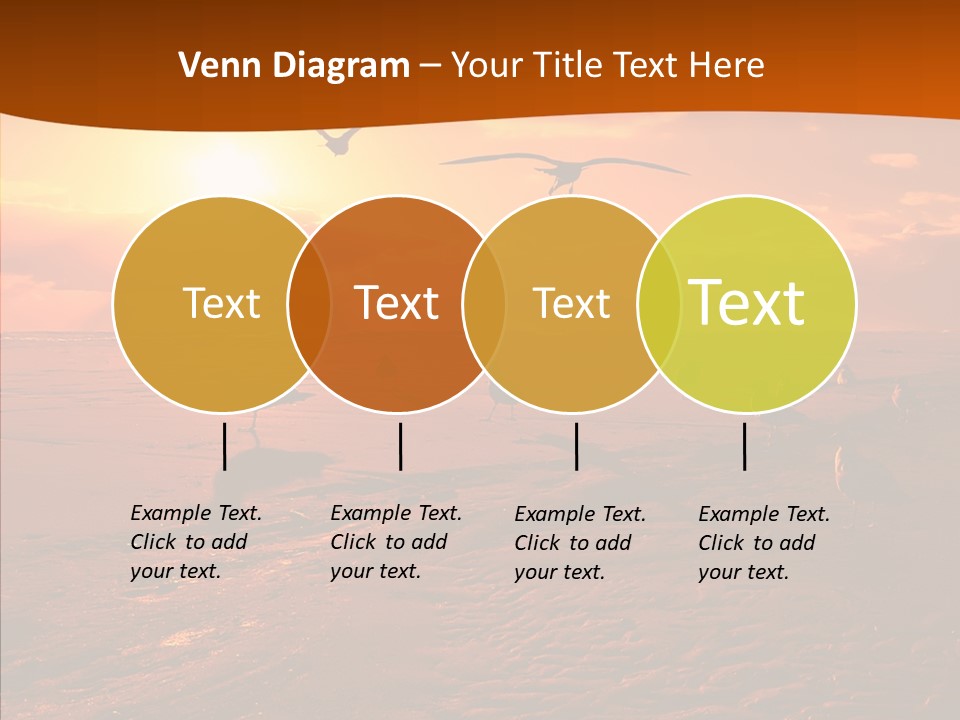 Beach Color Golden PowerPoint Template