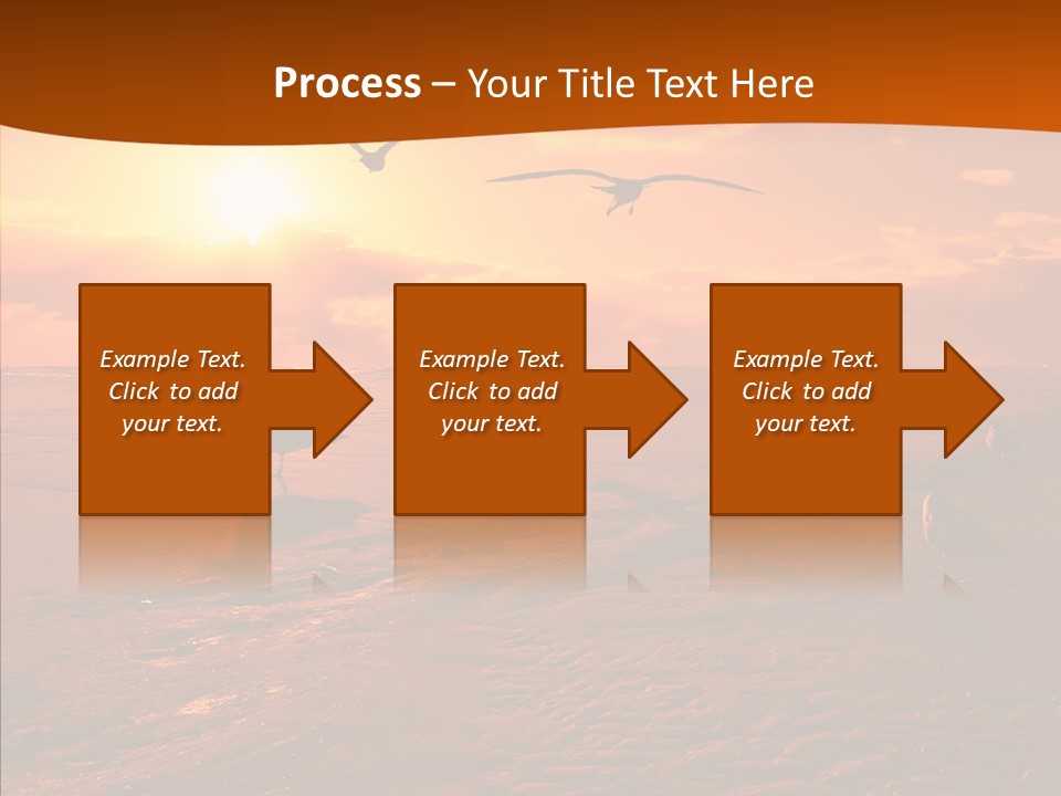 Beach Color Golden PowerPoint Template