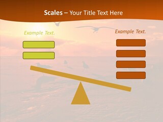 Beach Color Golden PowerPoint Template