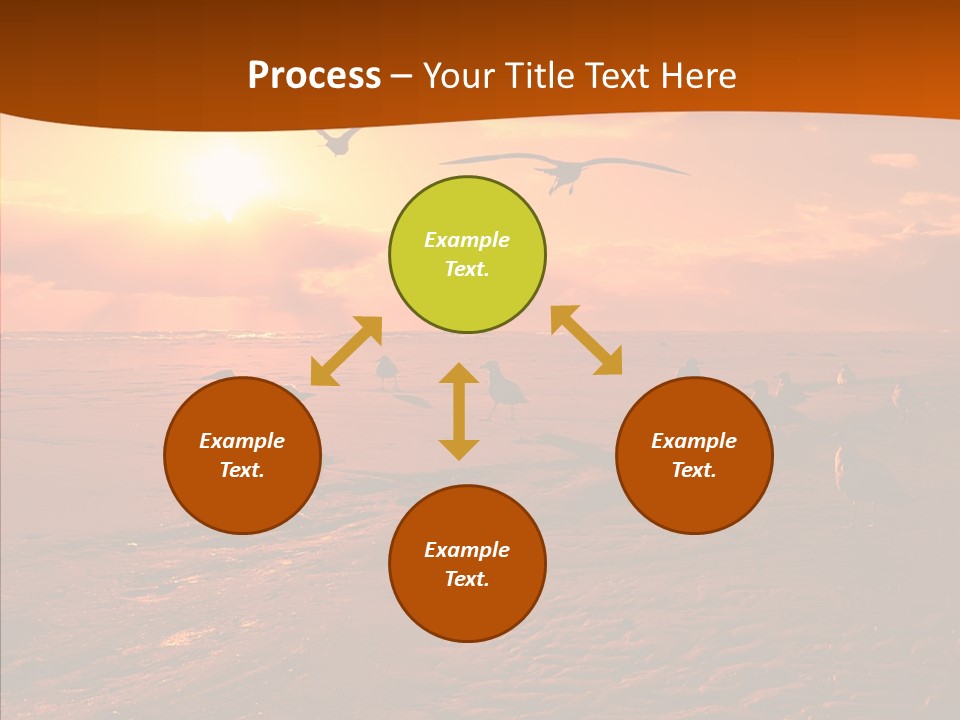Beach Color Golden PowerPoint Template