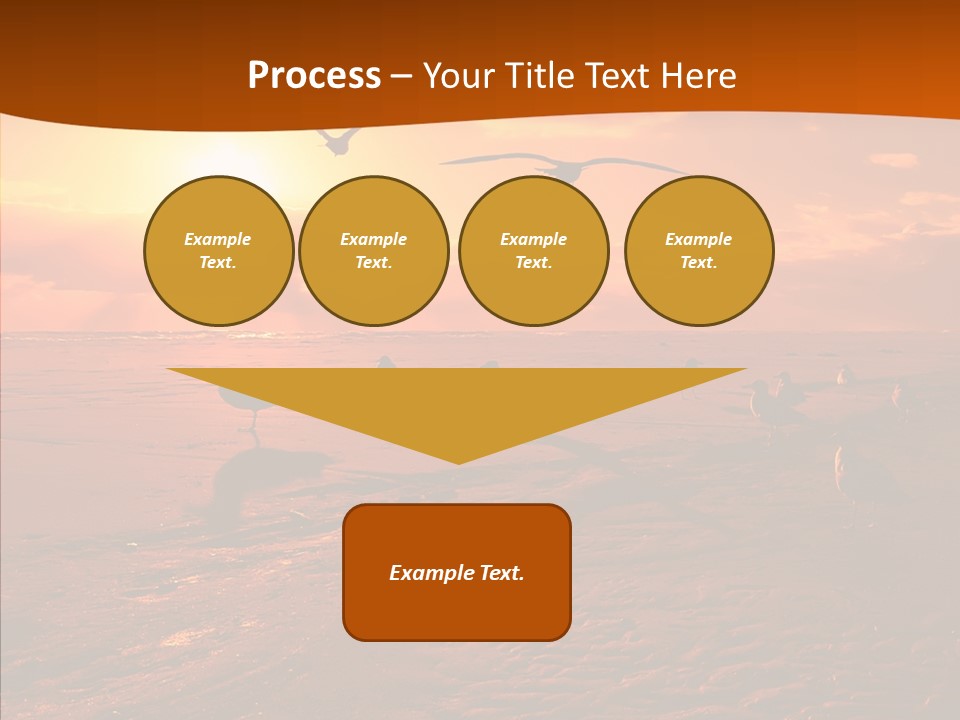 Beach Color Golden PowerPoint Template