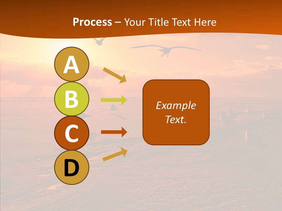 Beach Color Golden PowerPoint Template