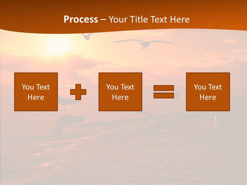 Beach Color Golden PowerPoint Template