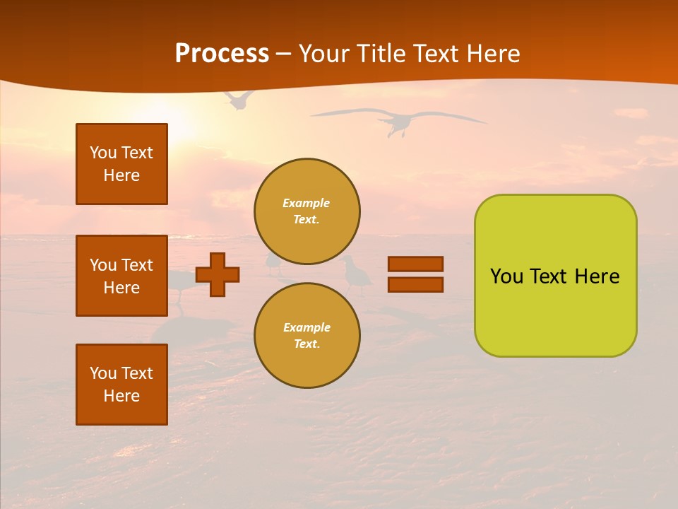 Beach Color Golden PowerPoint Template