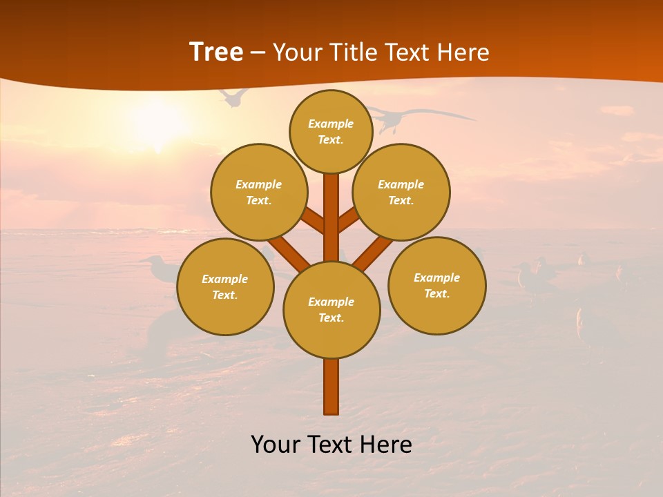 Beach Color Golden PowerPoint Template
