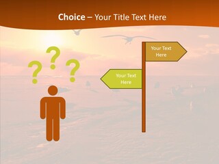 Beach Color Golden PowerPoint Template