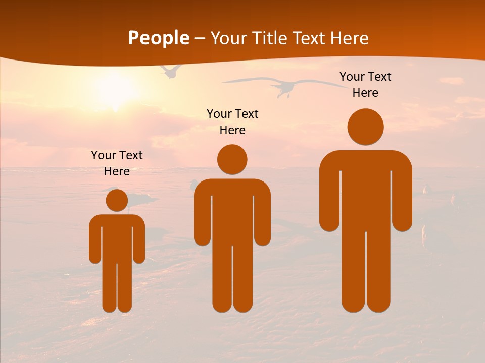 Beach Color Golden PowerPoint Template