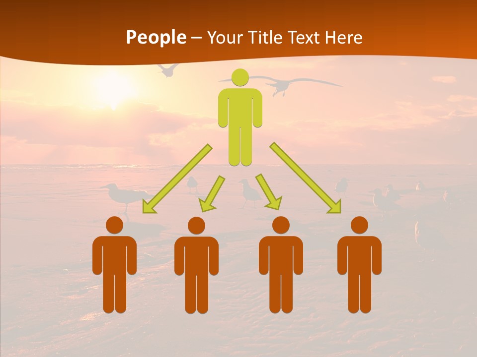 Beach Color Golden PowerPoint Template