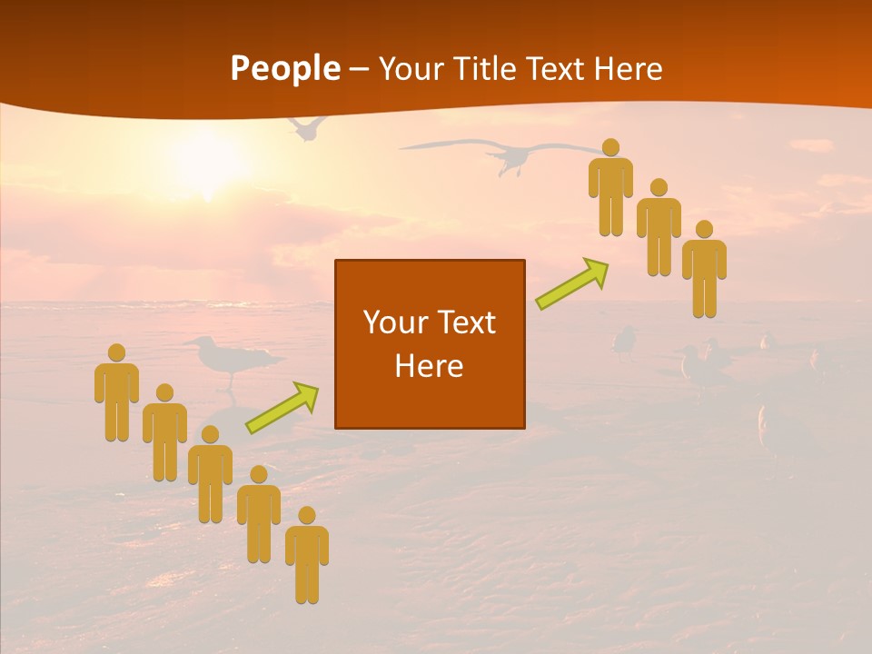Beach Color Golden PowerPoint Template