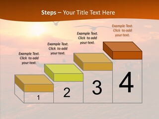 Beach Color Golden PowerPoint Template