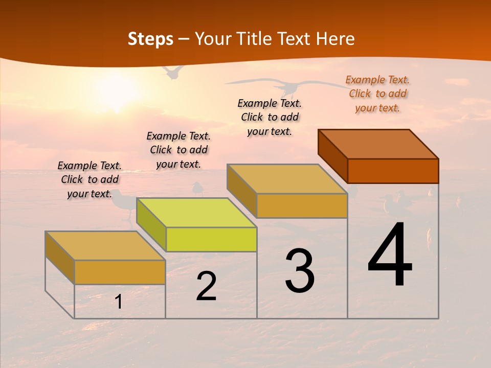 Beach Color Golden PowerPoint Template