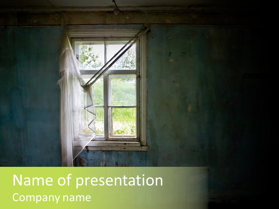 Puddle Inside Building PowerPoint Template