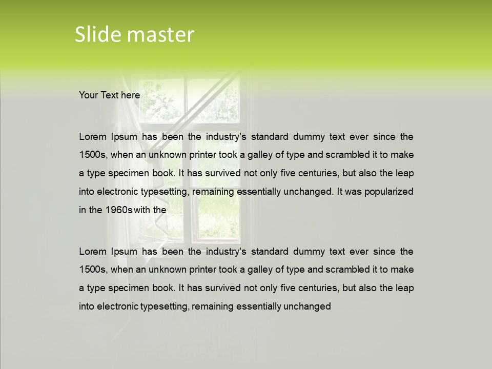 Puddle Inside Building PowerPoint Template