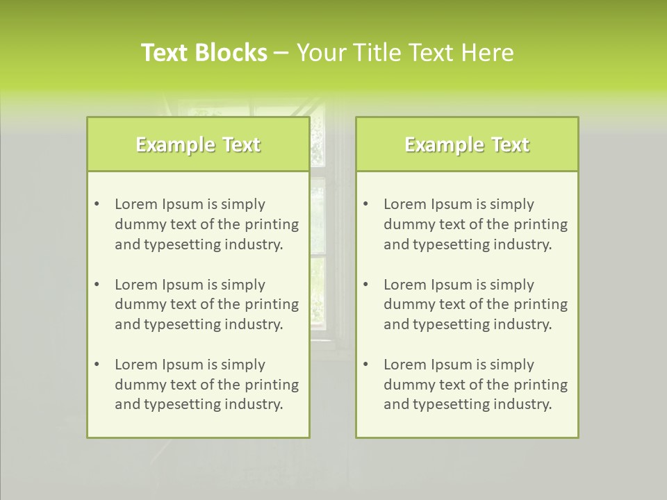 Puddle Inside Building PowerPoint Template